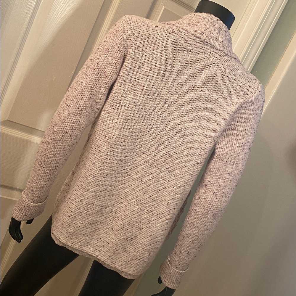 Knox Rose Women's Light Pink Purple Cardigan Sweater - Picture 7 of 10
